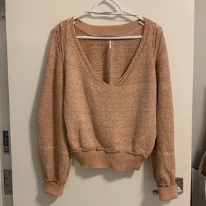 XS Free People loose knit sweater